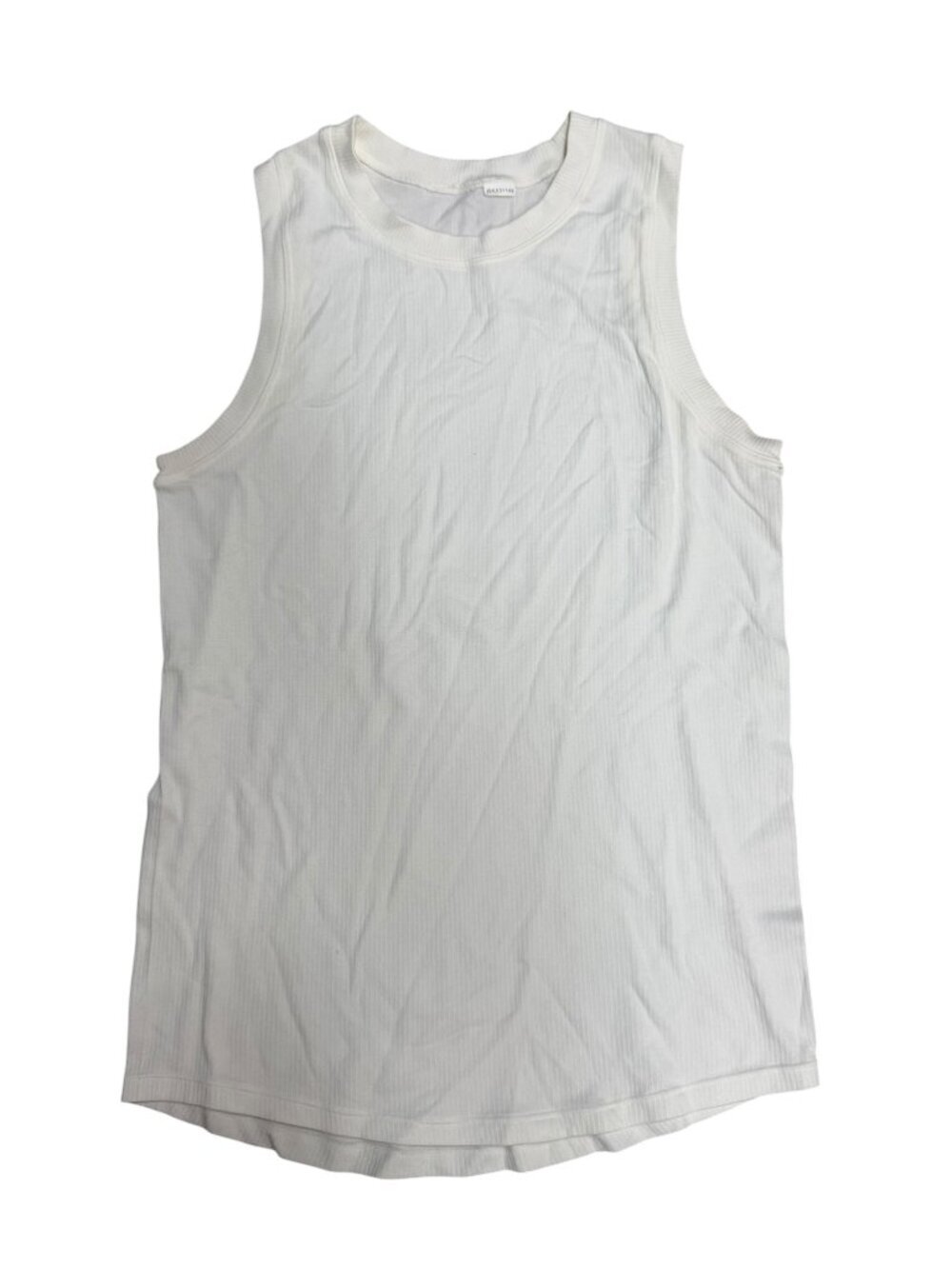 EUC CALIA Ribbed Muscle Tank White Sleeveless Athletic Top Size S